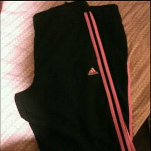 💓[ADIDAS] Black & Pink Track Pants💓